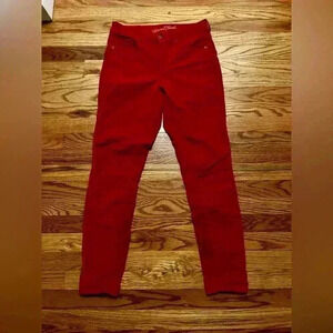 Universal Thread High Rise Red Velvet Pants - Skinny - Size 4